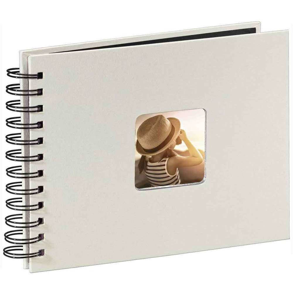 Hama Spiral Bound Traditional Photo Album - 25 Pages - Chalk