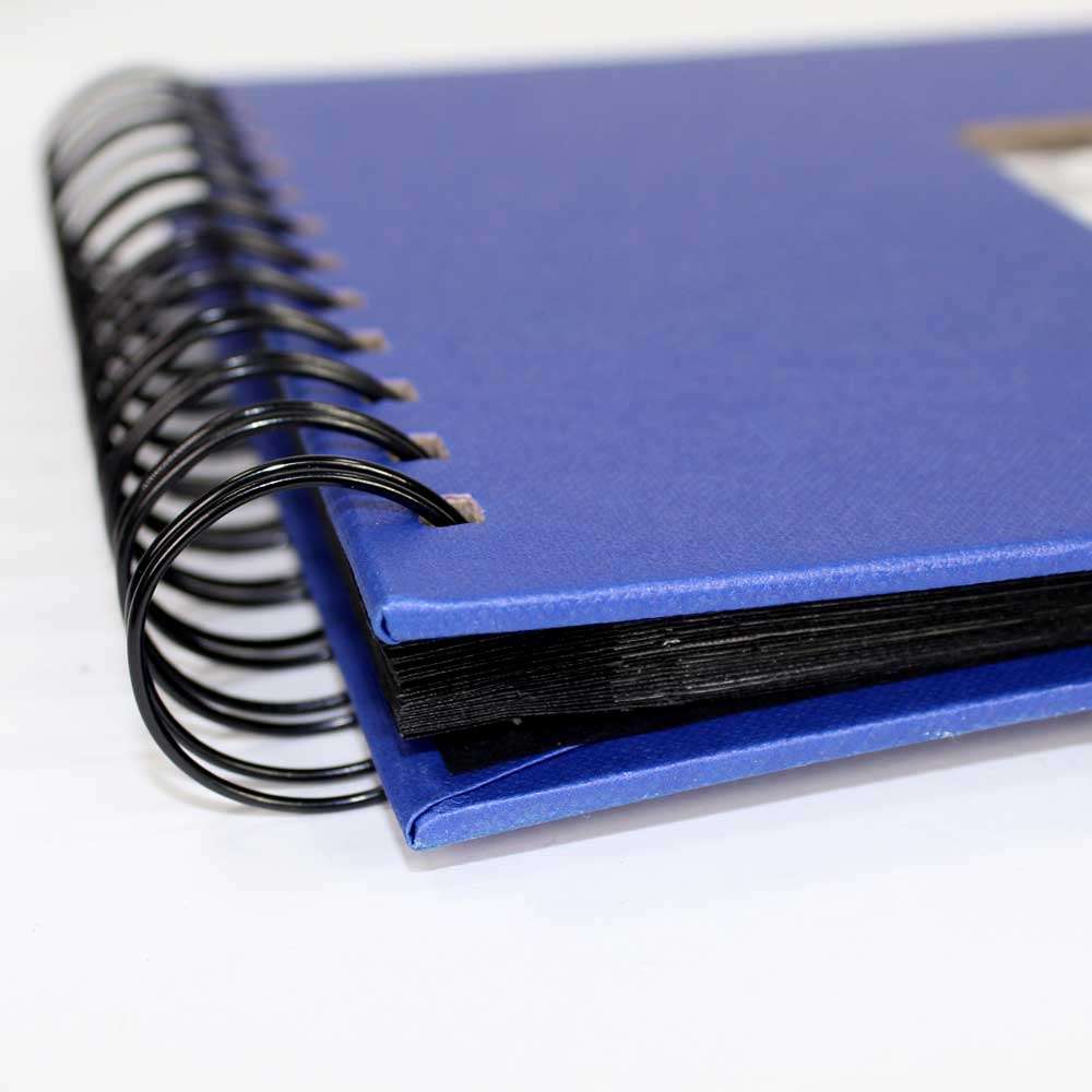 Hama Spiral Bound Traditional Photo Album - 25 Pages - Blue