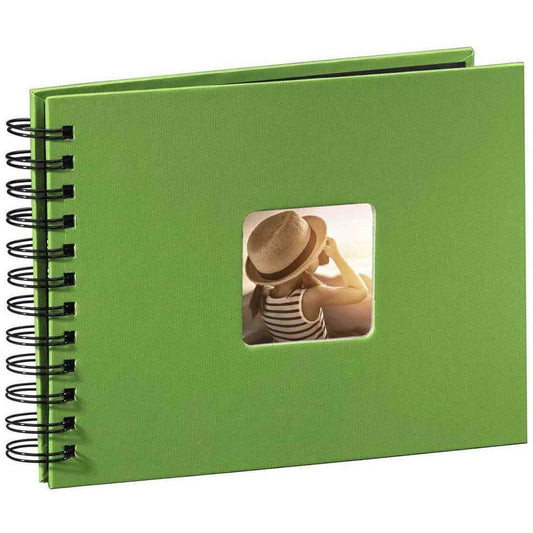 Hama Spiral Bound Traditional Photo Album - 25 Pages - Apple Green