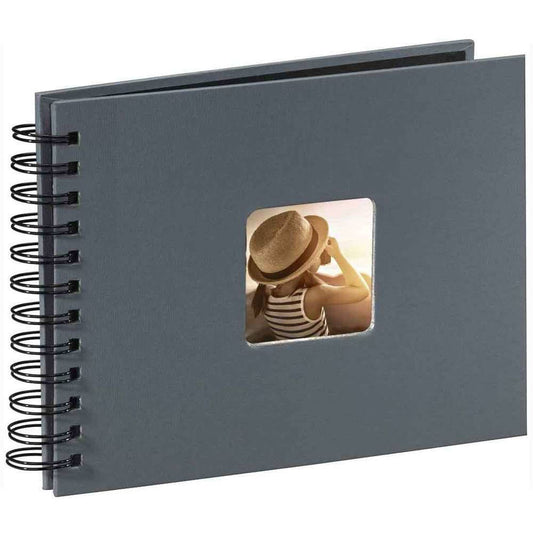 Hama Spiral Bound Traditional Photo Album - 25 Pages - Grey