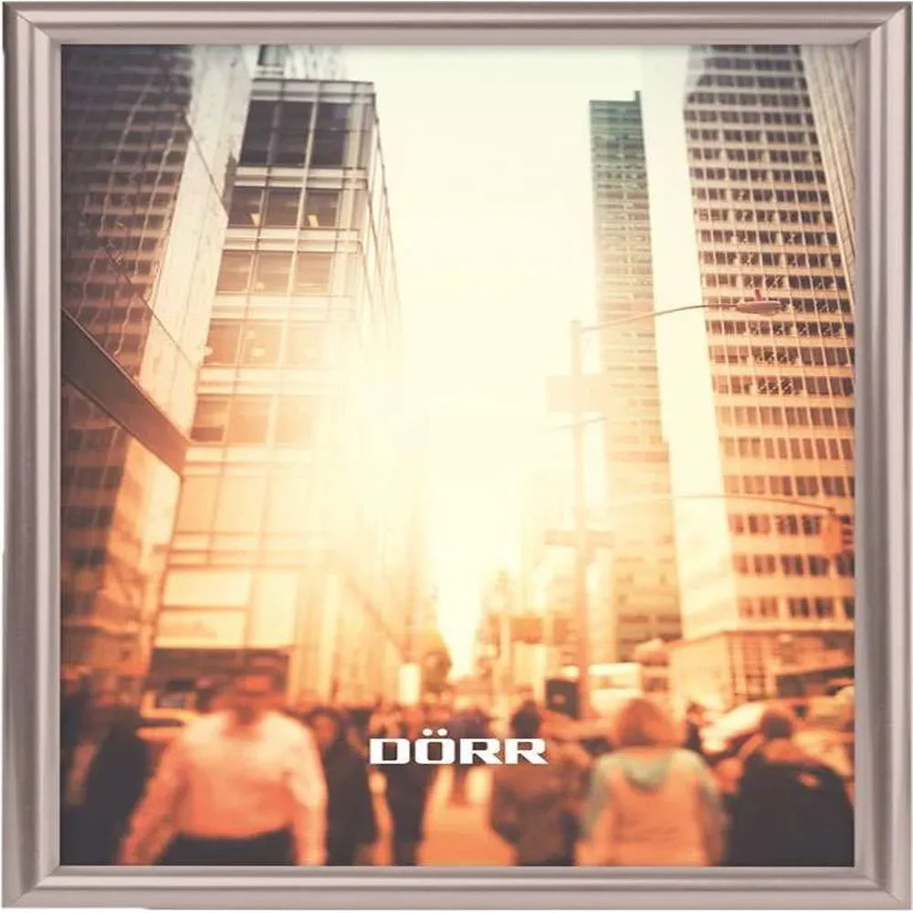 New York Square 6x6 Photo Frame - Steel