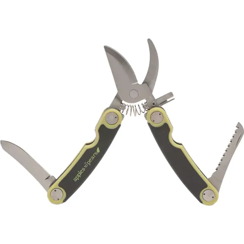 Apples to Pears Folding Garden Secateurs - Green