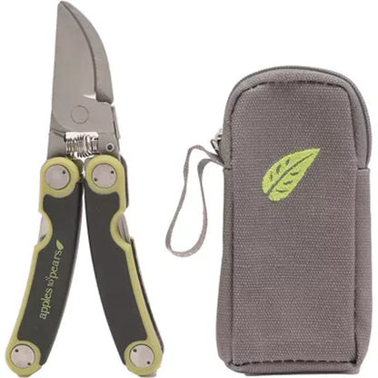 Apples to Pears Folding Garden Secateurs - Green