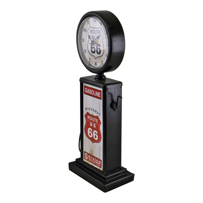 Retro Gas Pump Clock - Black