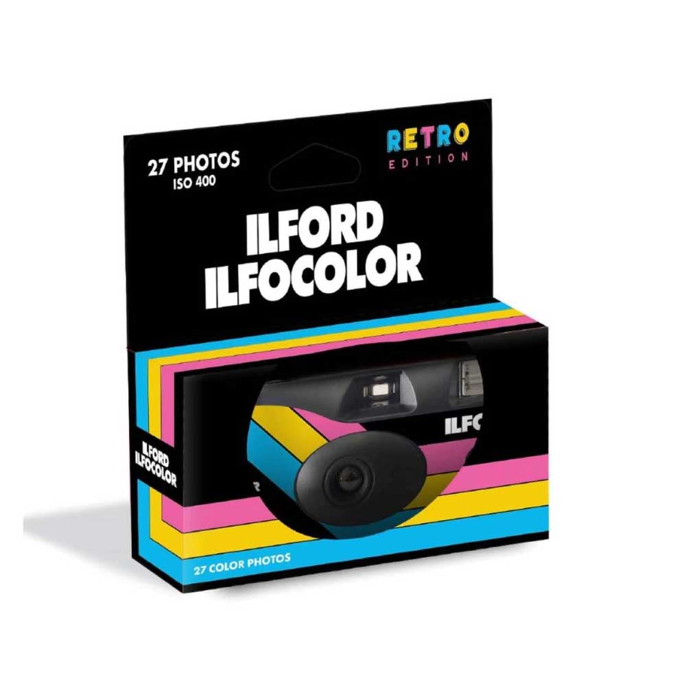 Ilford IlfoColor Rapid Retro Edition Disposable Camera - 400 ISO 27 Exp Colour