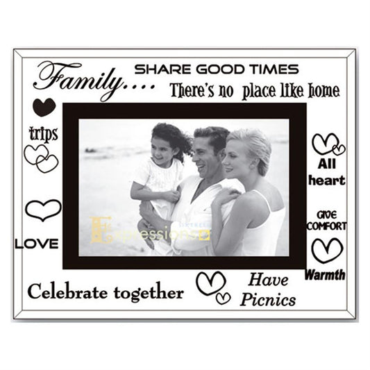 Sixtrees Family Glass 6x4 Photo Frame