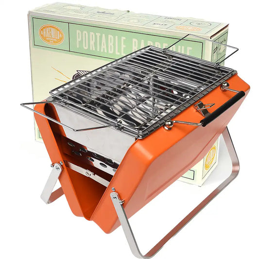 Portable Folding BBQ  – Burnt Orange
