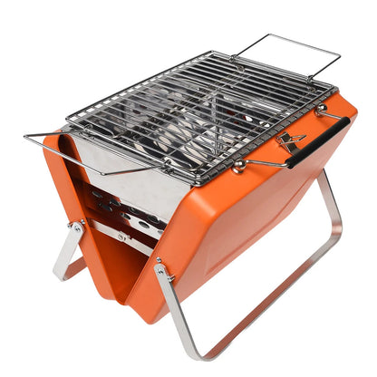 Rex London Portable Folding BBQ – Burnt Orange