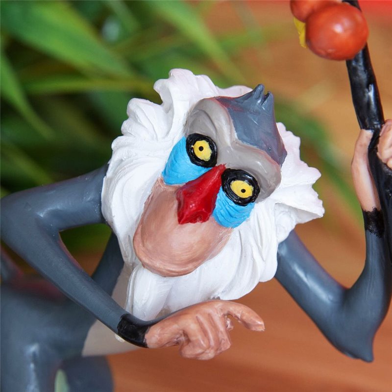 Disney Lion King Rafiki Figurine - 12.5 x 11.5 x 5.5 cm - Handpainted