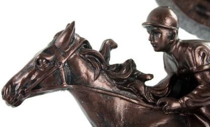 close up of horse and rider