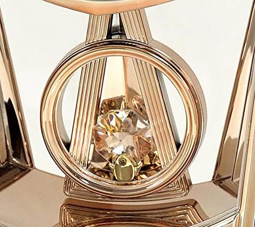 Rhythm Contemporary Mantel Clock with Pendulum 21cm close up of pendulum