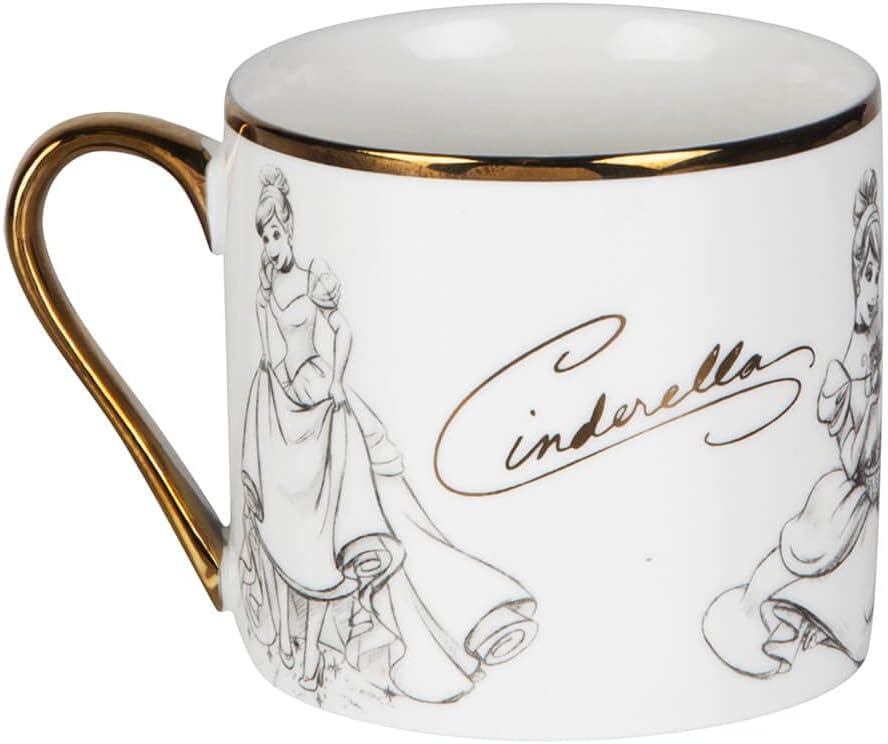 Classic Collectable Mug - Cinderella gold and white