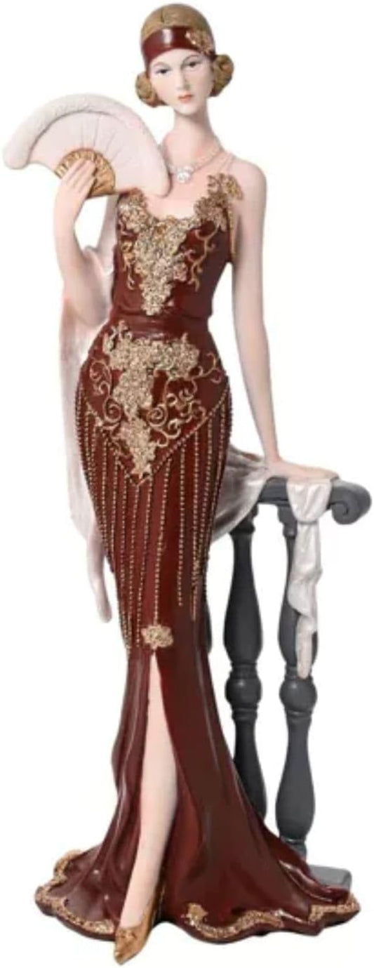 Broadway Belles "Eleanor" Lady Figurine, Dark Berry Dress