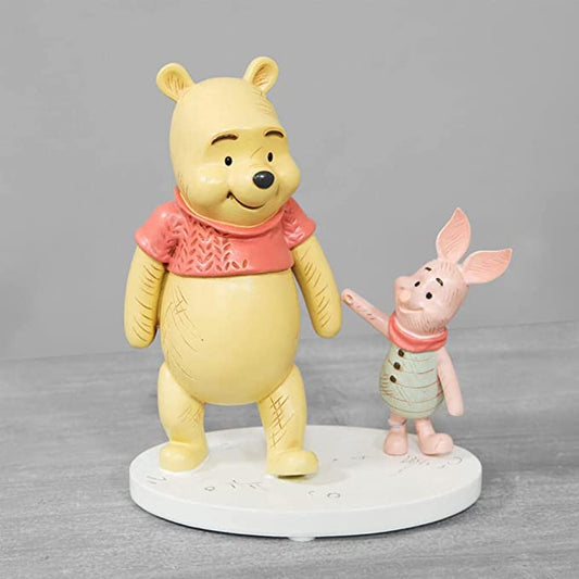 Disney Christopher Robin Winnie The Pooh and Piglet Figurine | 15cm