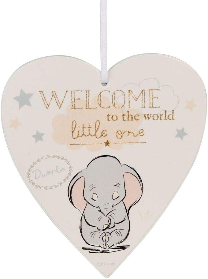 Dumbo Heart Plaque - Welcome to the World Little One