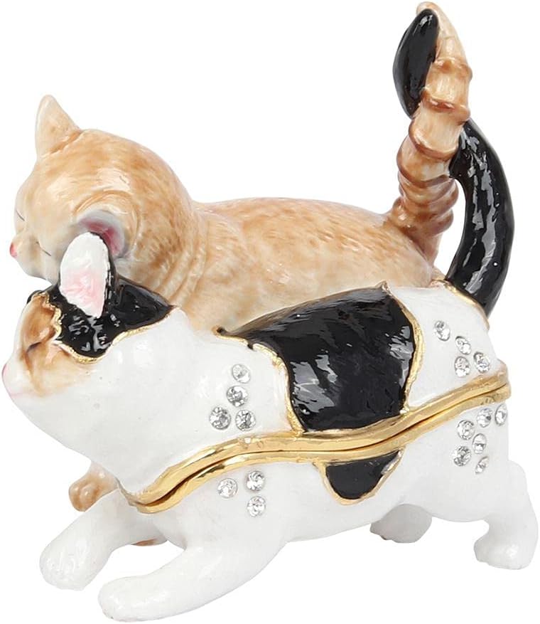 Decorative figurine of a cat on a white background