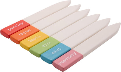 Ceramic Herb Sticks - Set of 6