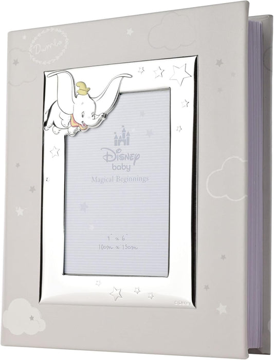 Disney baby photo album with Dumbo design on a white background