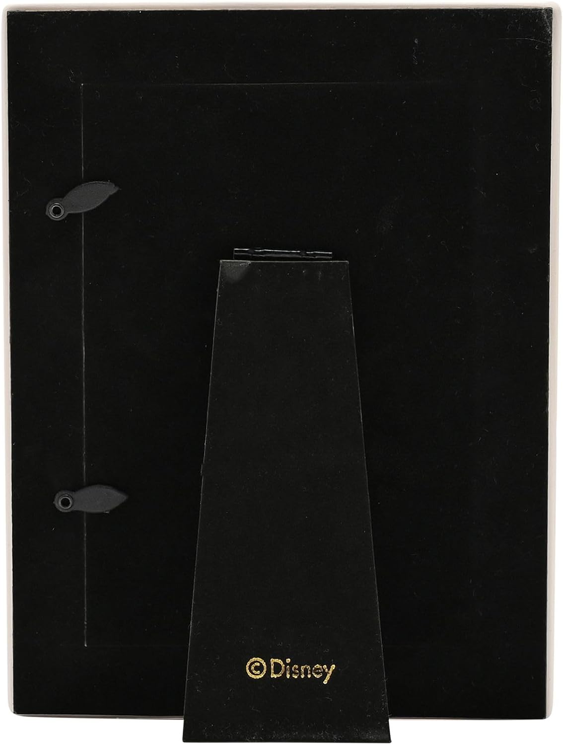 Black Disney branded product on a black background