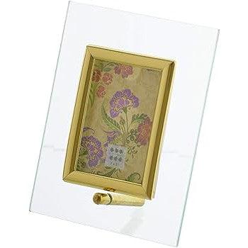 Sixtrees Flat Bevelled Gold 3x2 Glass Photo Frame