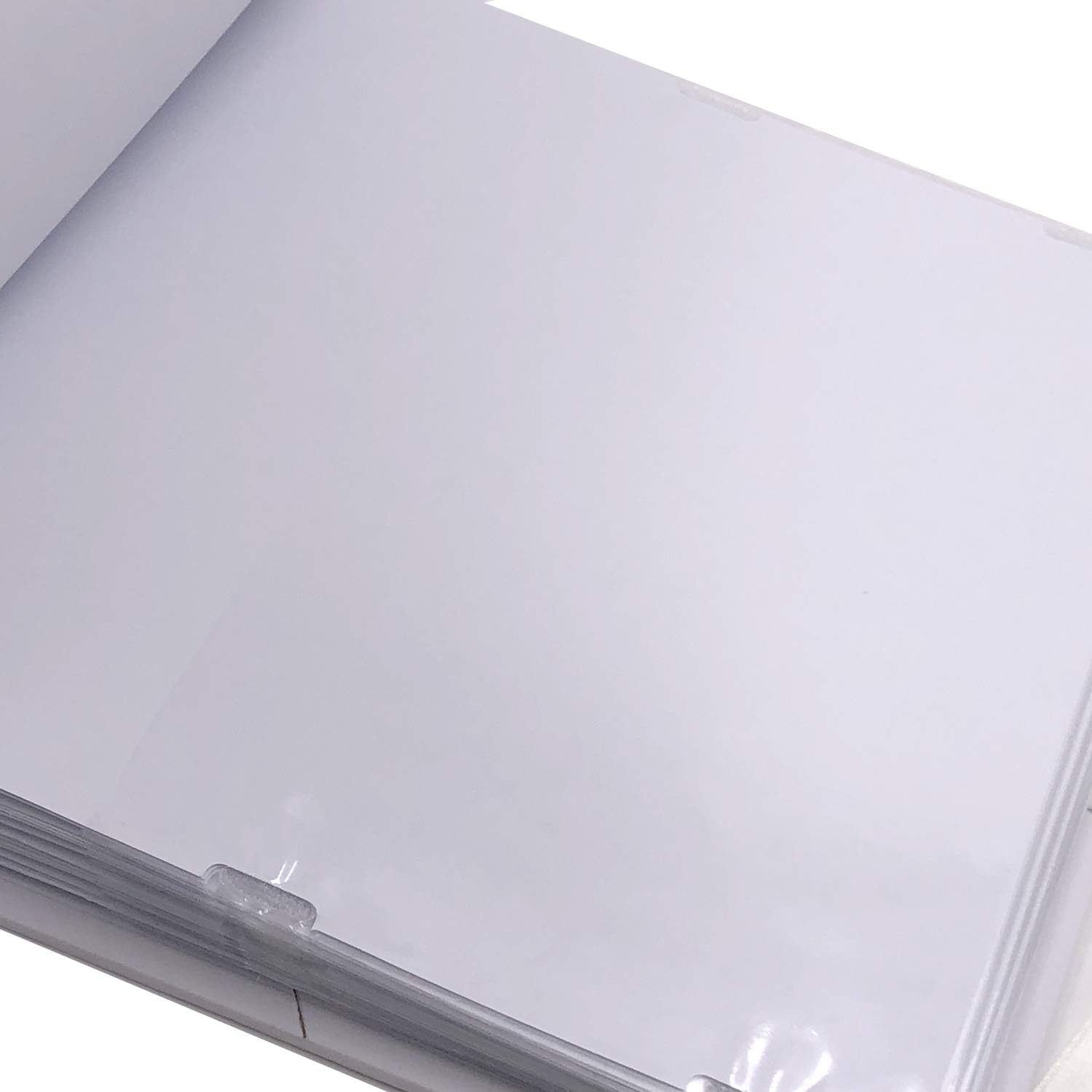 Close-up of a clear plastic sheet  on a white background