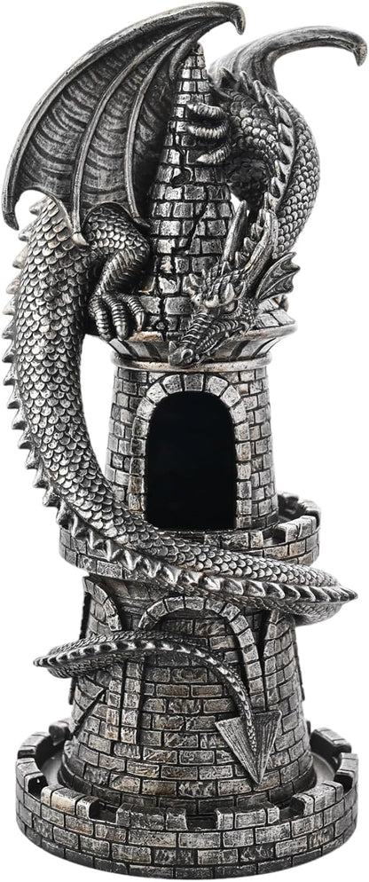 Juliana Mystic Legends Dragon Tower Lamp – Gothic Fantasy Resin Light