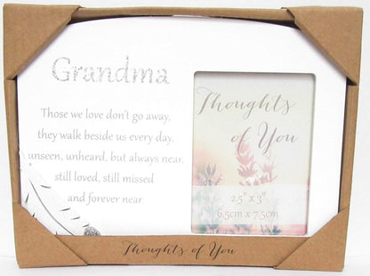 Thoughts of Your Memorial Photo Frame - 3x2.5 Inch Photo - Grandma