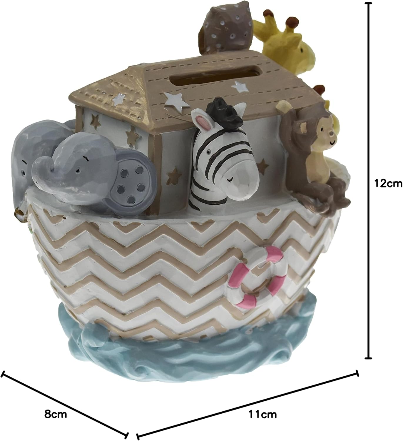 Noah's Ark Resin Money Box - Boat