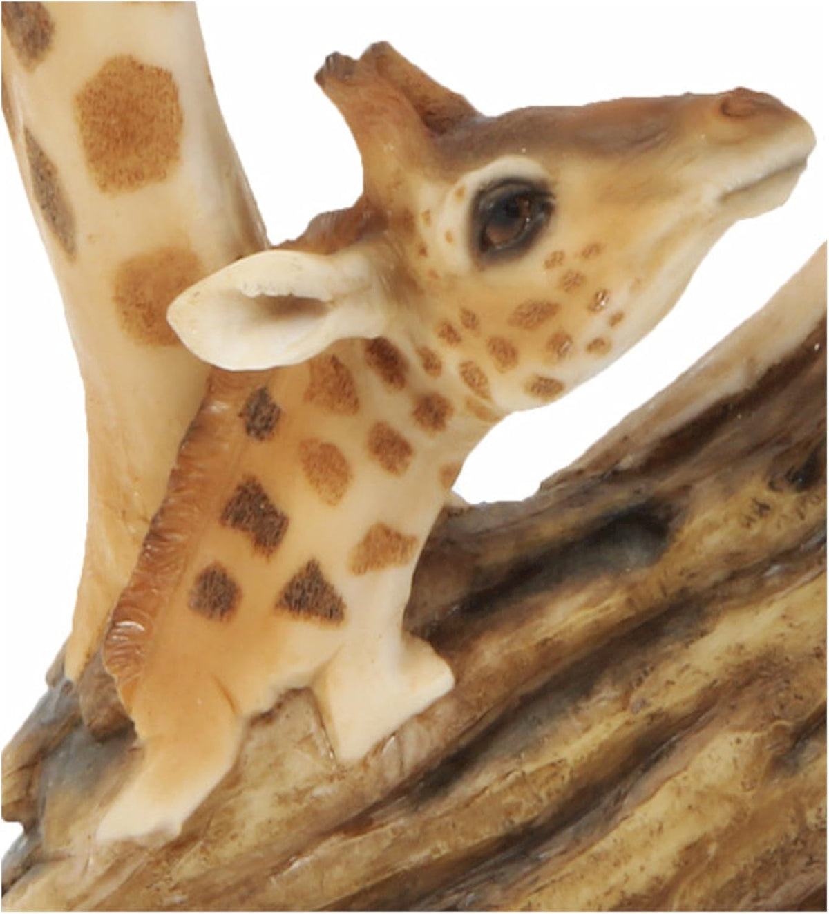 Naturecraft Collection Resin Figurine - Giraffe Family close up of baby