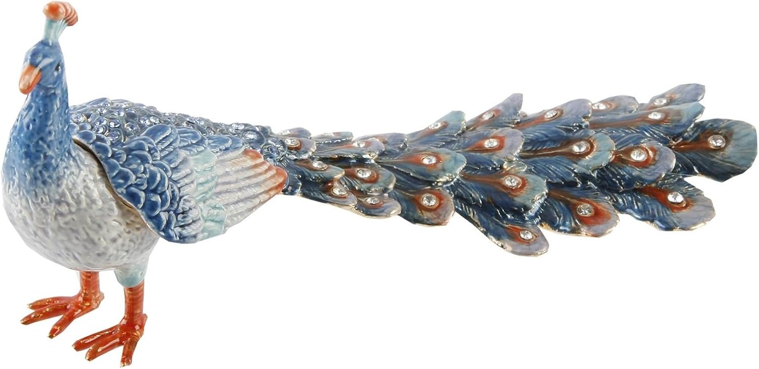 Peacock Standing Trinket Box