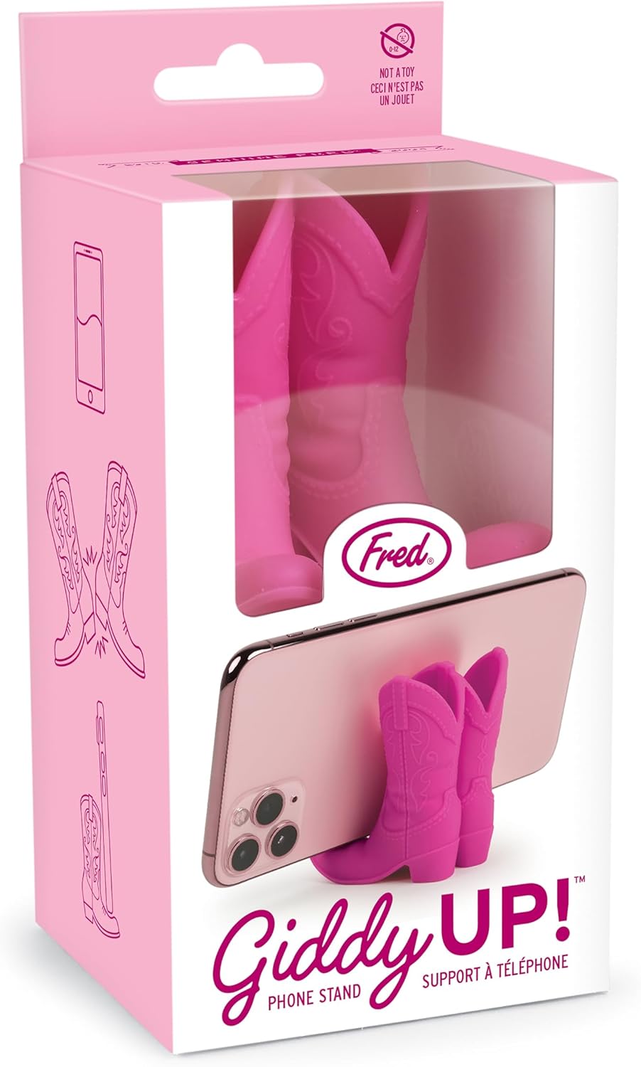 Fred Studio Giddy Up Boot Phone Holder – Fun Silicone Smartphone Stand