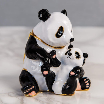 Panda and Baby Trinket Box