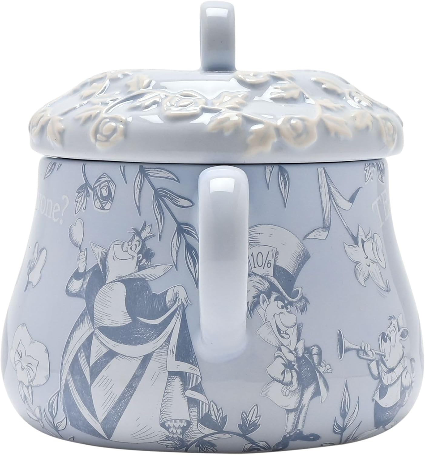 Tea Caddy with character design on a white background
