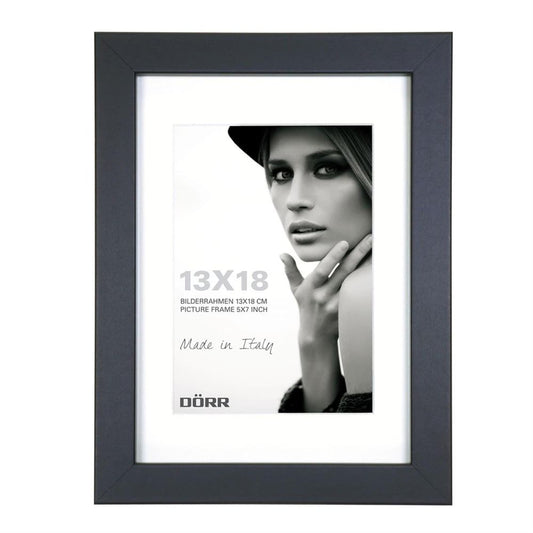 Dorr Bloc Black 7x5 inch Wood Photo Frame with 5x3.5 inch insert