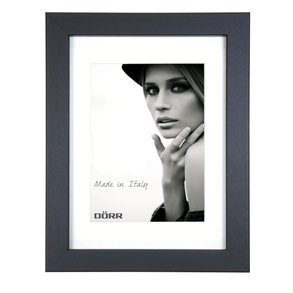 Dorr Bloc Black 12x8 inch Wood Photo Frame with an 8x6 inch insert