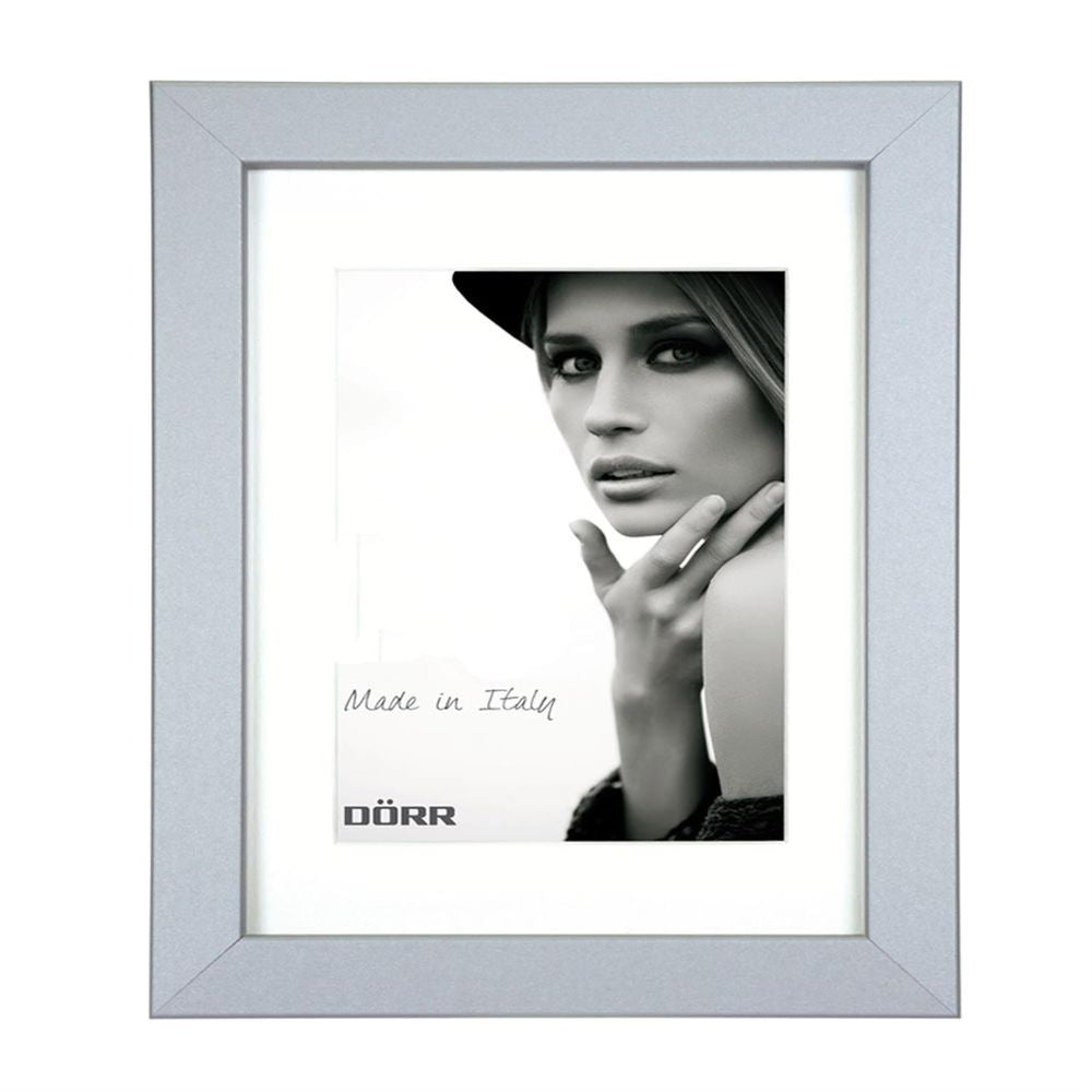 Dorr Bloc Silver 8x6 inches Wood Photo Frame with 6x4 inch insert