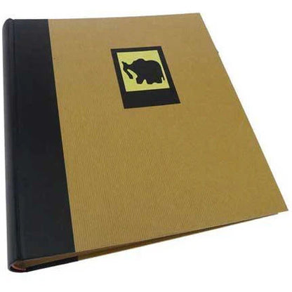 Green Earth Elephant Traditional Photo Album -100 Sides - Black