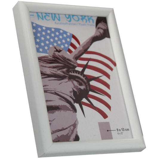 New York White 5x3.5 Photo Frame