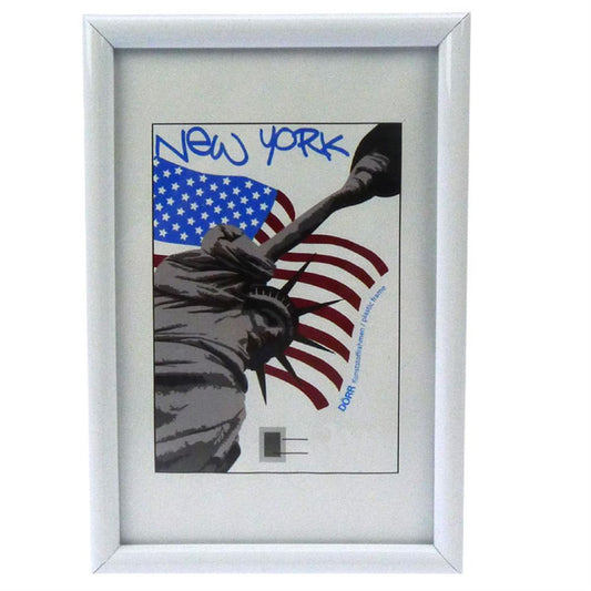 New York White 6x4 Photo Frame