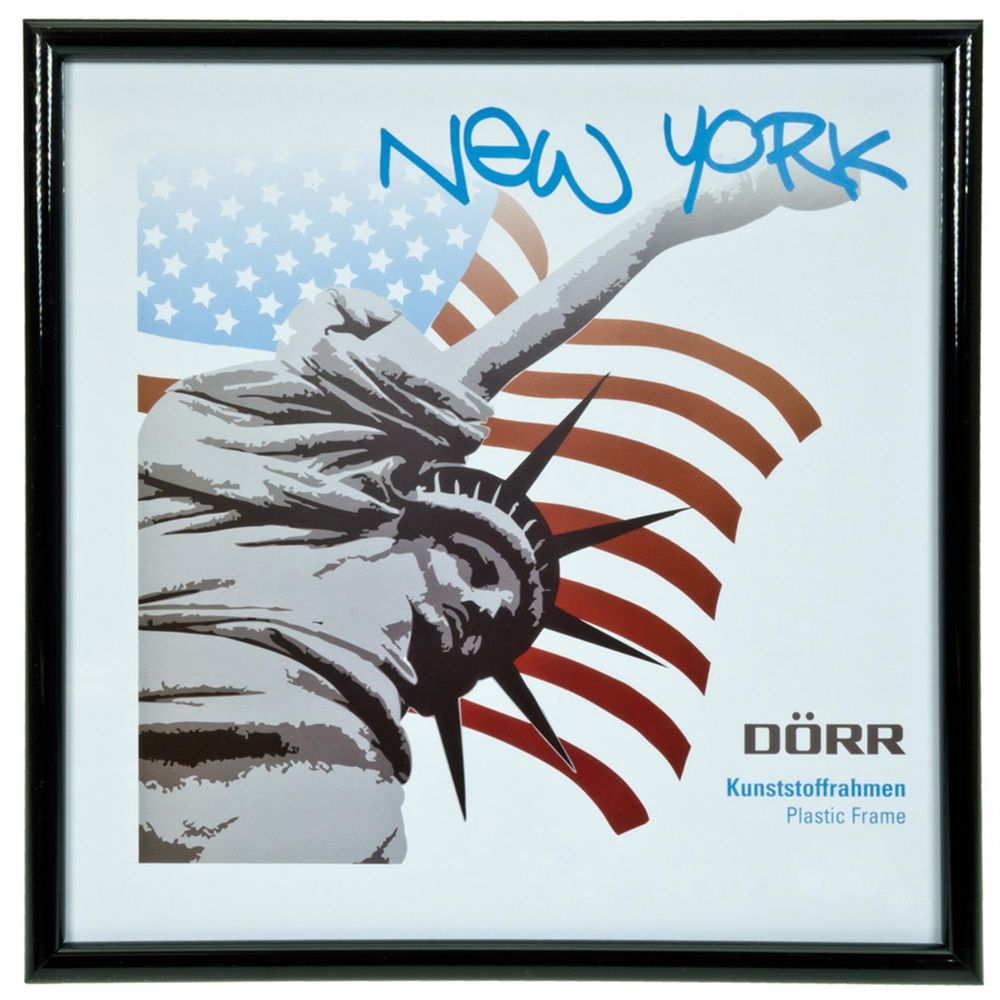 New York 8x8 Photo Frame - Black