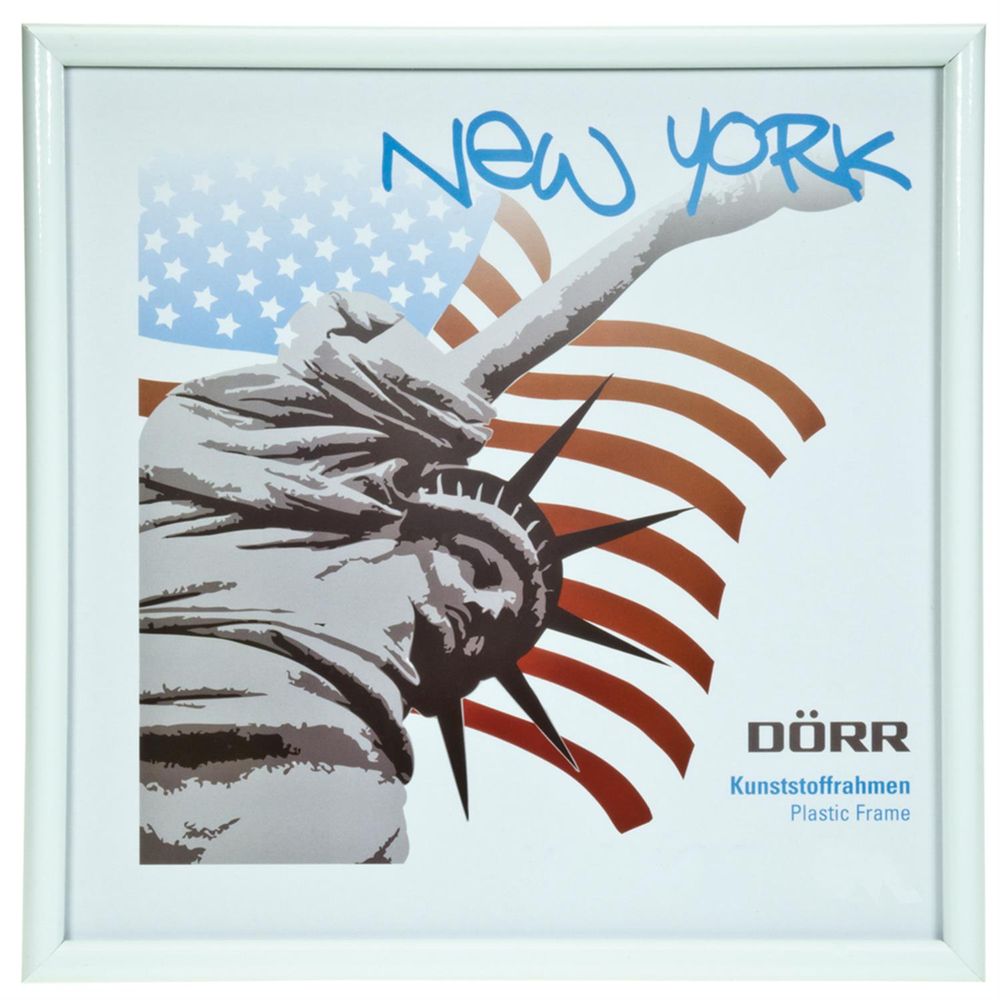 New York 8x8 Photo Frame - White