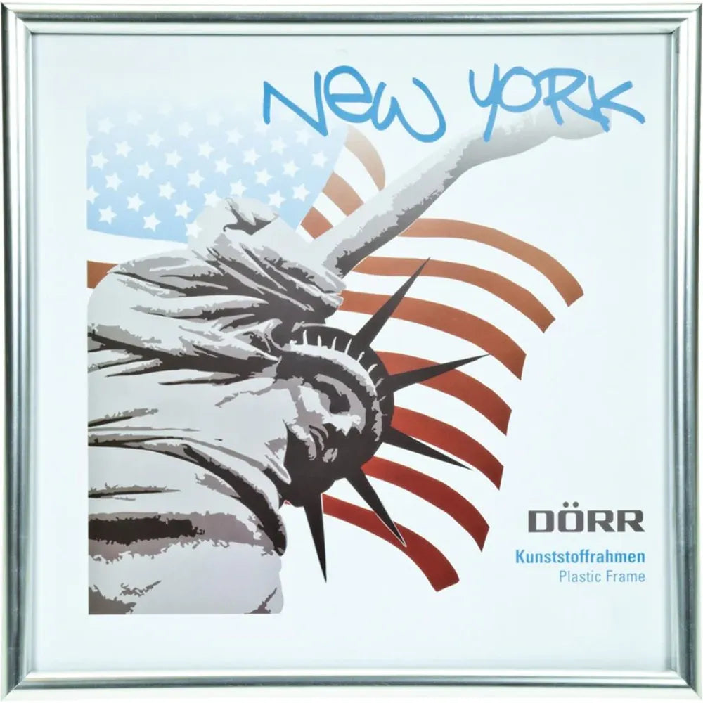New York Silver Square Photo Frame - 15.75 x 15.75 Inch