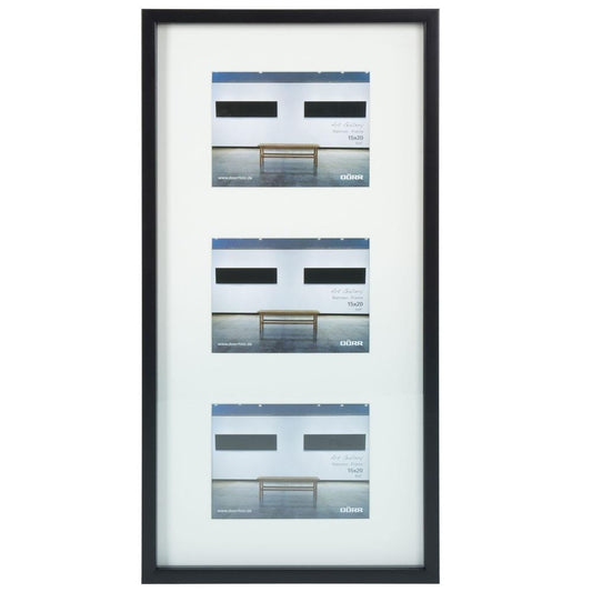 Dorr Art Gallery Multi Photo Frame for 3 8x6 Photos - Black