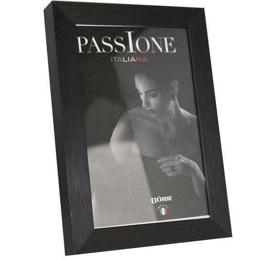 Dorr Balthus Brushed Aluminium Black 6x4 Photo Frame