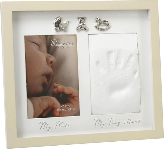 Bambino Baby Hand Print Photo Frame - 6x4" with Hand Mould Kit