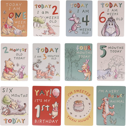 Winnie the Pooh milestone cards various designs