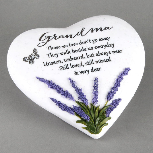 Thoughts Of You Heart Stone Lavender - Grandad