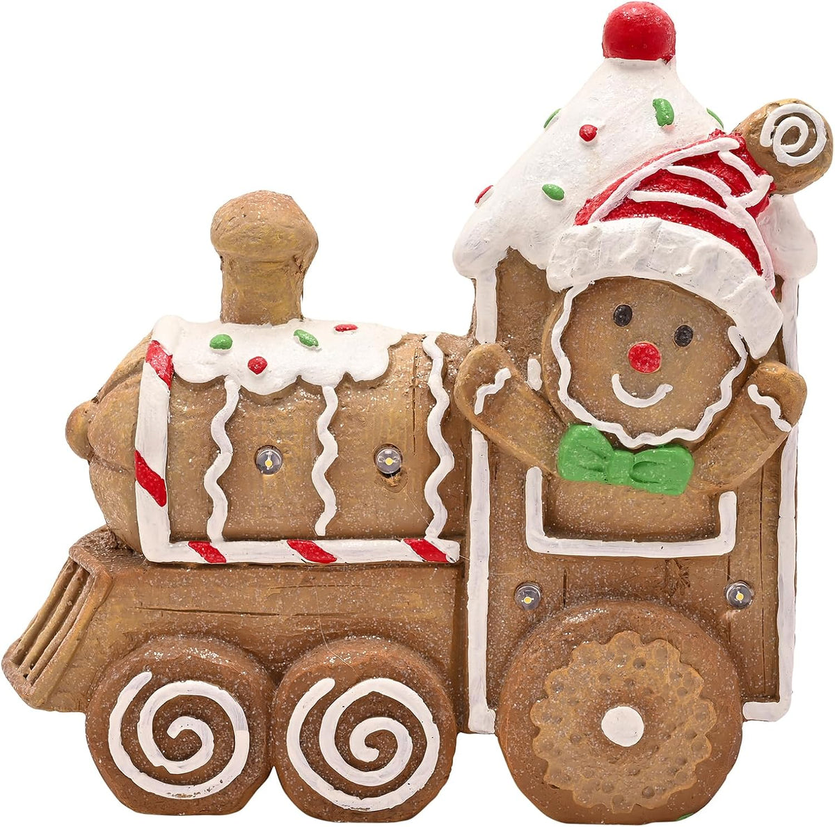Santa & Friends LED Gingerbread Train - 32cm