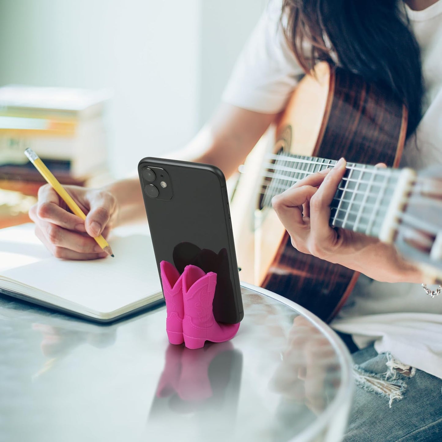 Fred Studio Giddy Up Boot Phone Holder – Fun Silicone Smartphone Stand