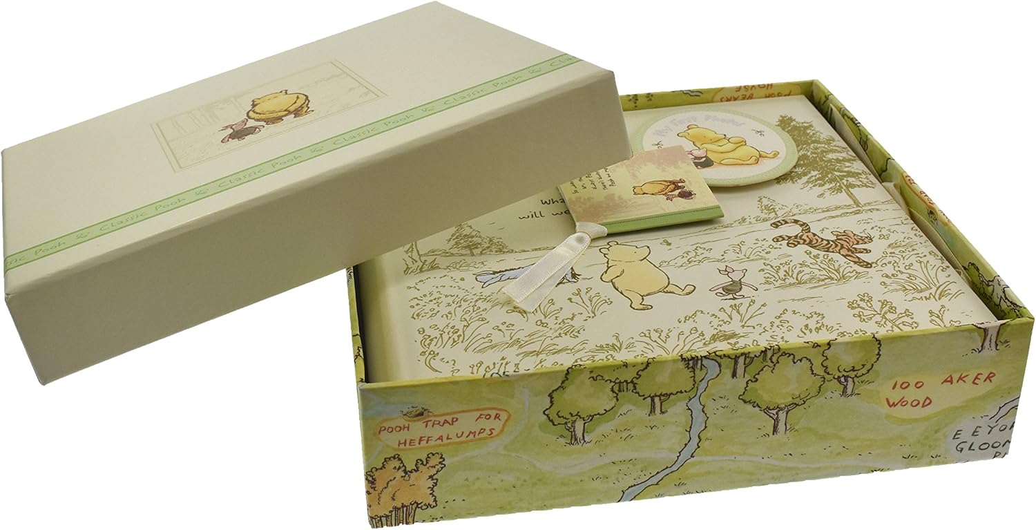 Gift set with a map-themed box, card, and Album on a white background